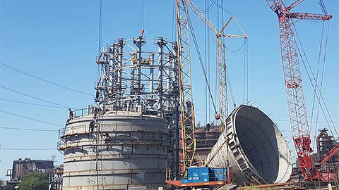 Укрстальконструкция изготовила и поставила 500 т металлоконструкций для металлургического комбината Азовсталь